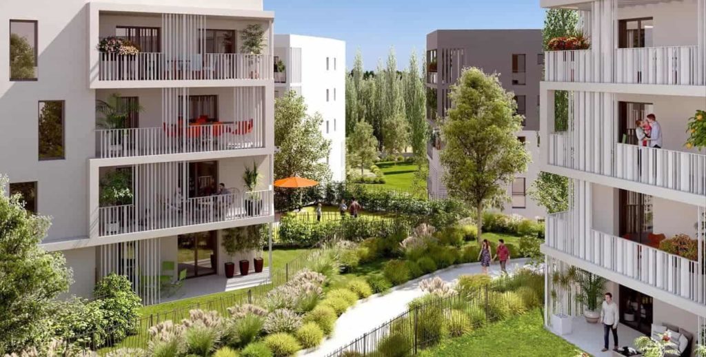 visuel 3d d'un programme immobilier nacarat à marseille 