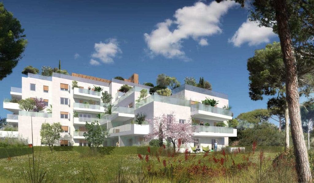 visuel 3d d'un programme immobilier neuf habside à marseille 