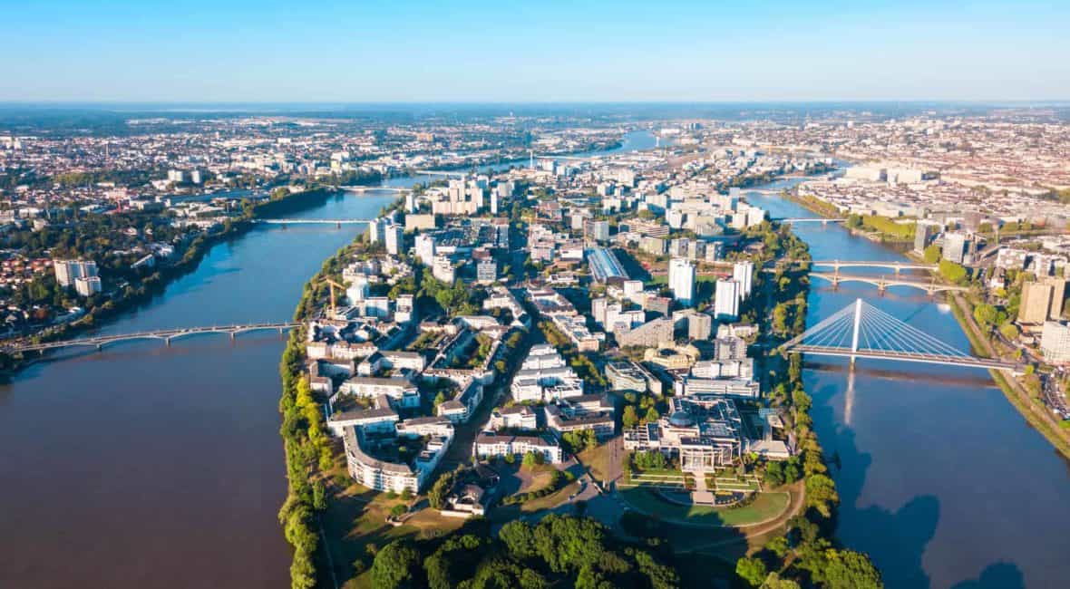 Vue Aérienne Programmes Neufs Promoteurs ImmobilierIle de Nantes