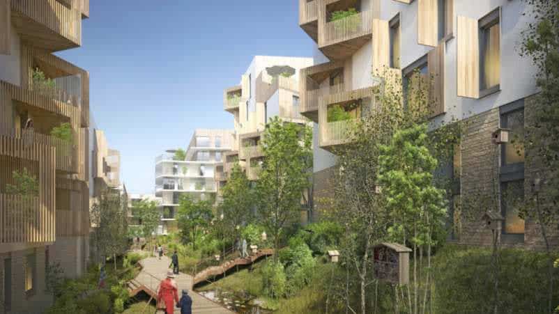 T2 neuf à Paris Noisy-le-Grand Quartier Maille Horizon Nord