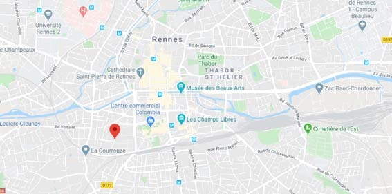 Imoja appartements neufs à Rennes, plan ZAC Guines