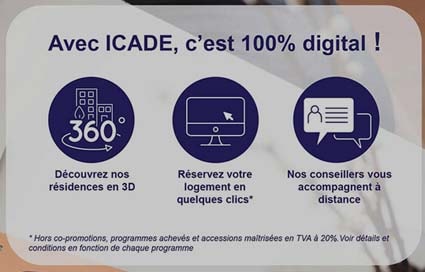 Icade résidence neuve digital outil numérique